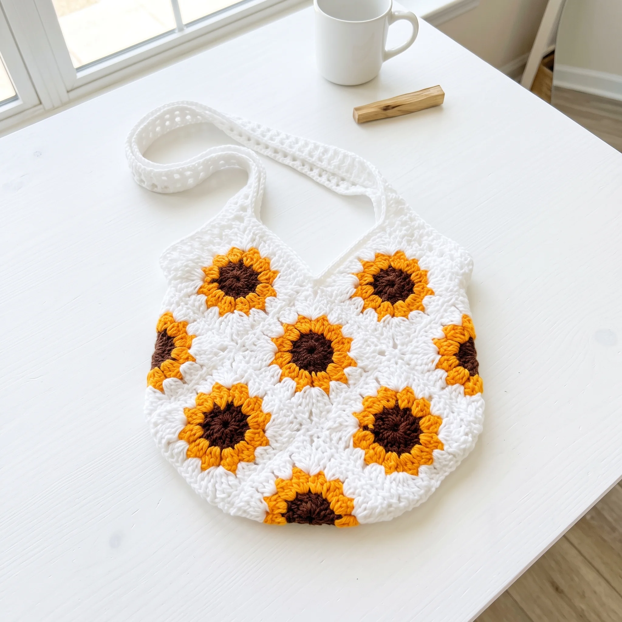 sunflower granny square