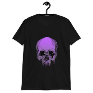 halloween purple skull unisex t shirt