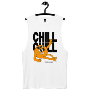 chill chill men’s drop arm tank top