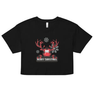 merry christmas women’s crop top