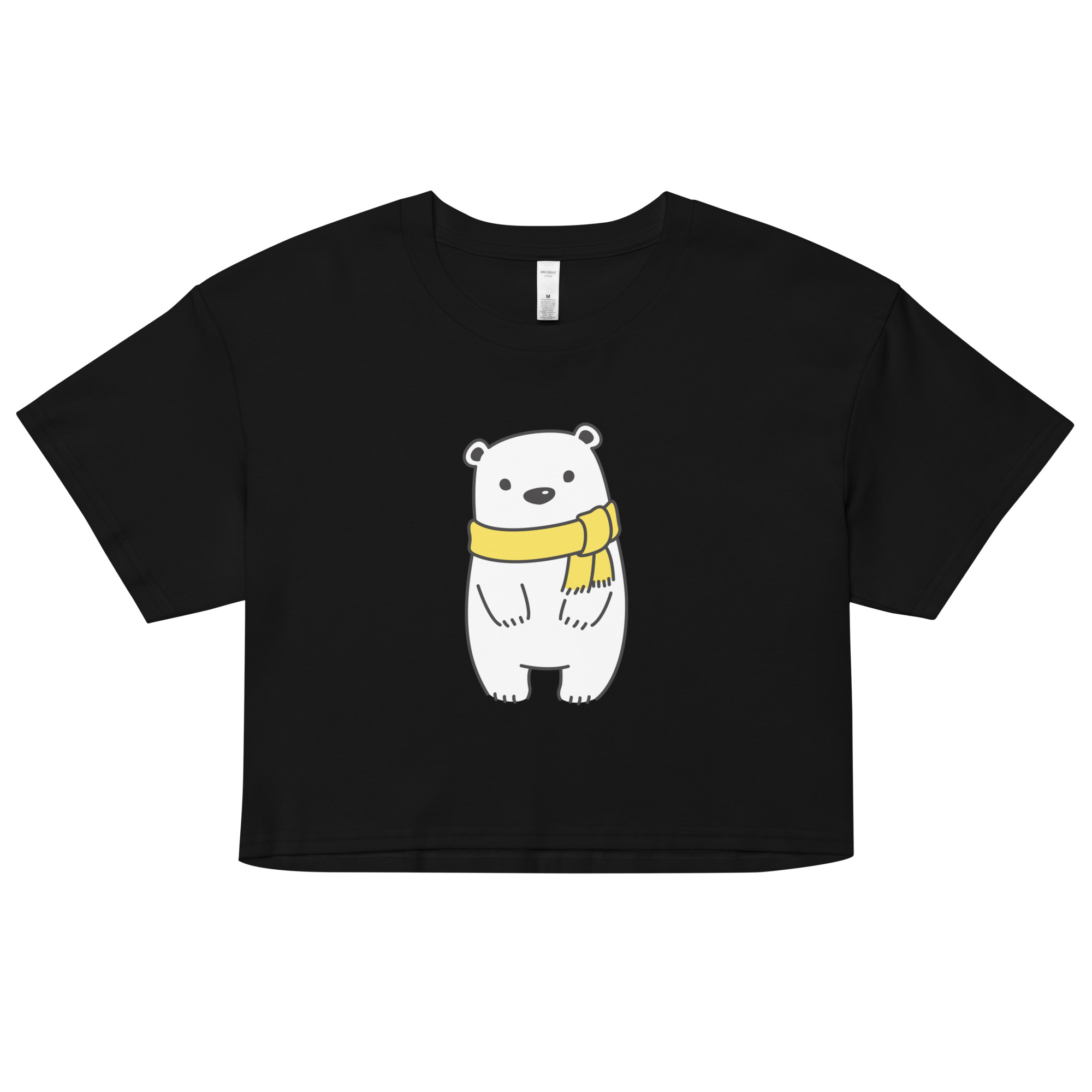cute bear women’s crop top cute bear women’s crop top