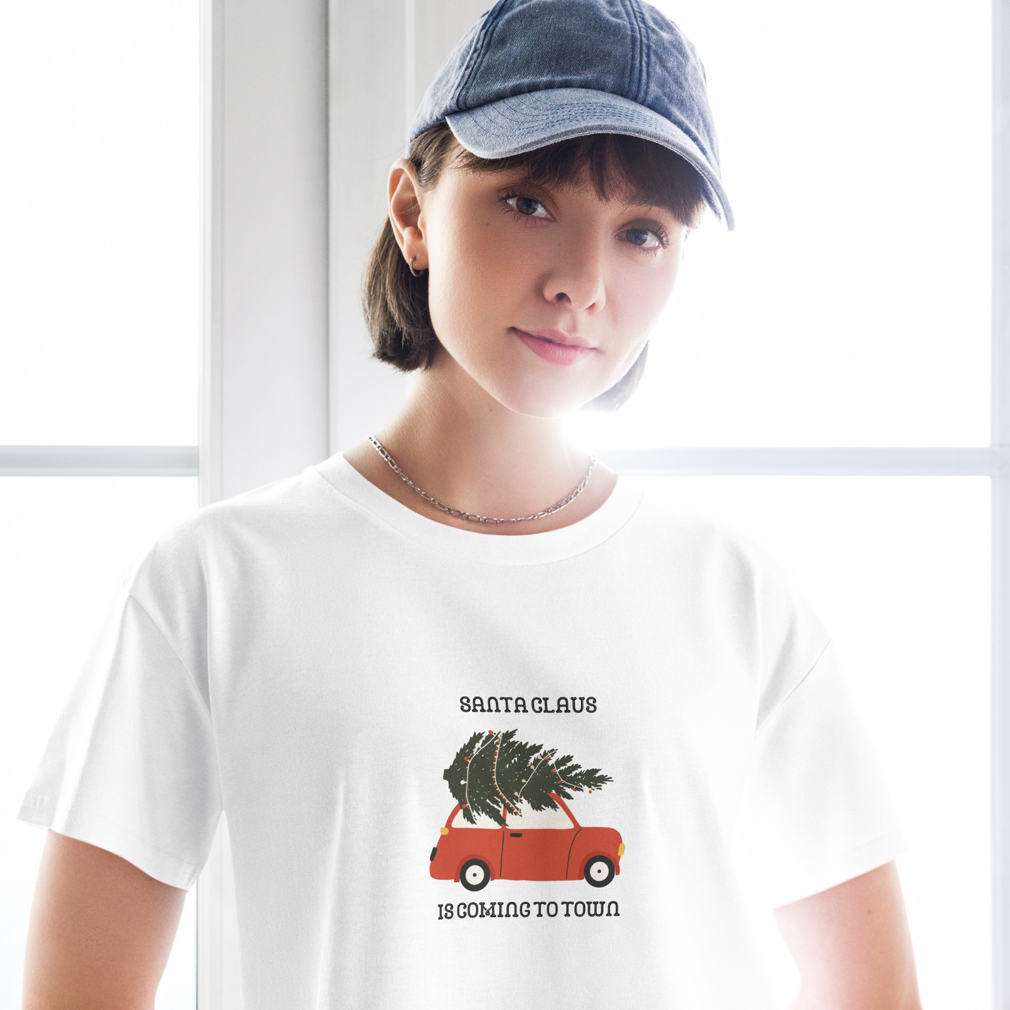 santa is coming women’s crop top santa is coming women’s crop top