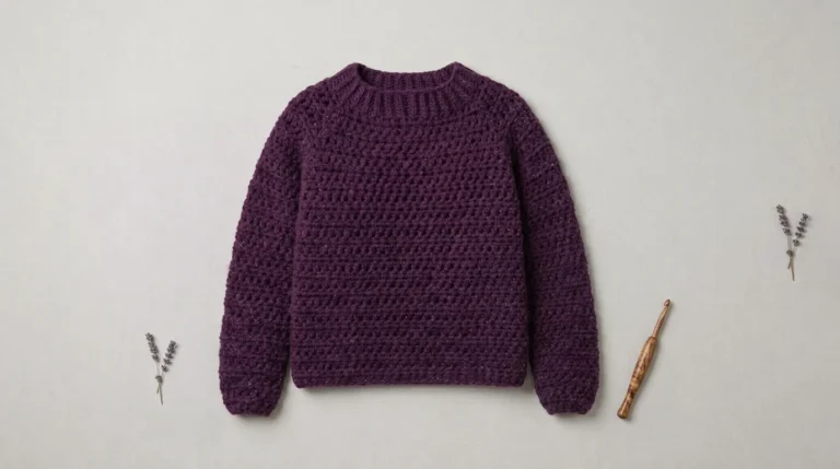 Beginner top down raglan crochet sweater