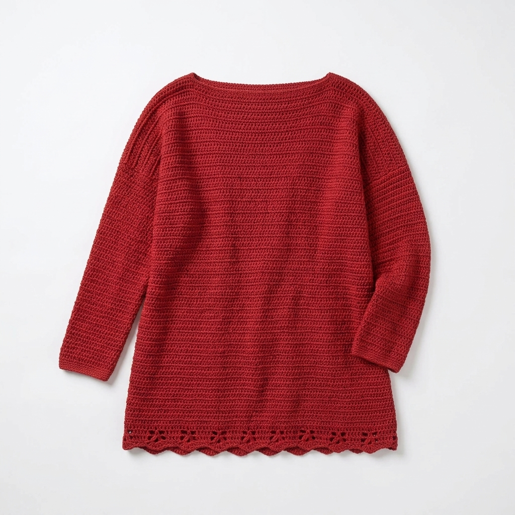 oversized crochet sweater
