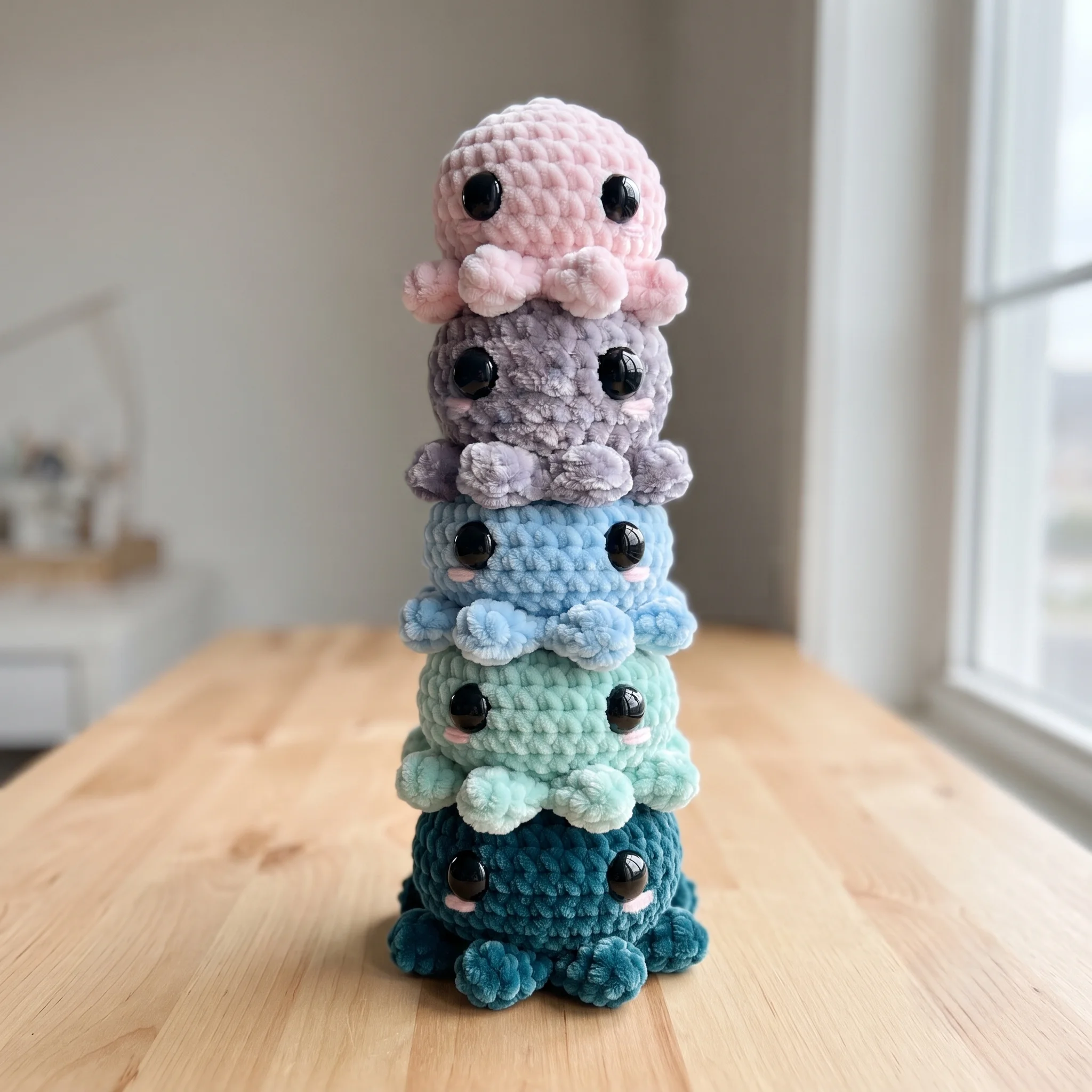 Mini crochet octopus sea animal toy