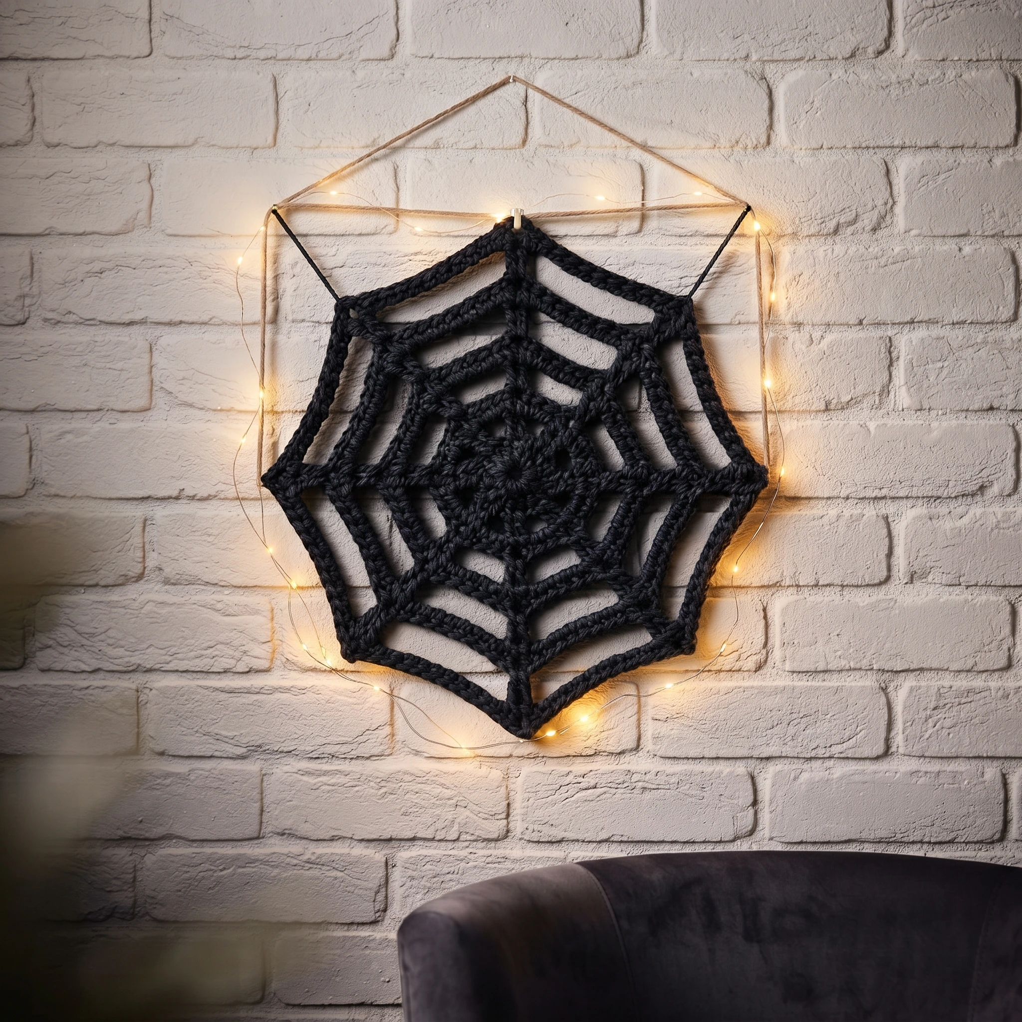 crochet spider web pattern